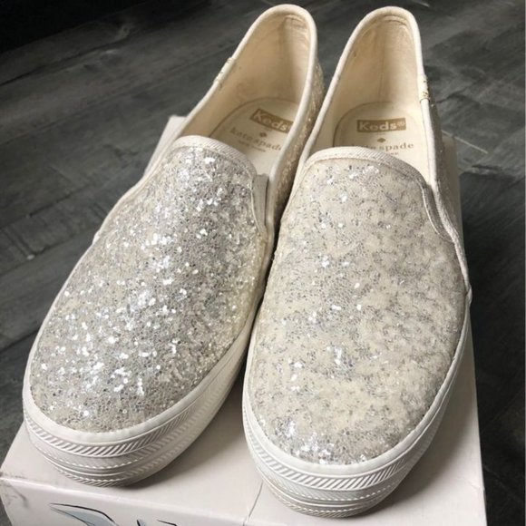 Keds Shoes - Keds- Kate spade triple decker glitter shoes 7.5